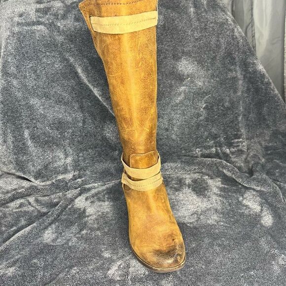 UGG Darcie Womens Tall Riding Boots Chestnut Brown Distressed Leather size 7 - Picture 7 of 10